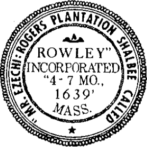 seal for Town of Rowley